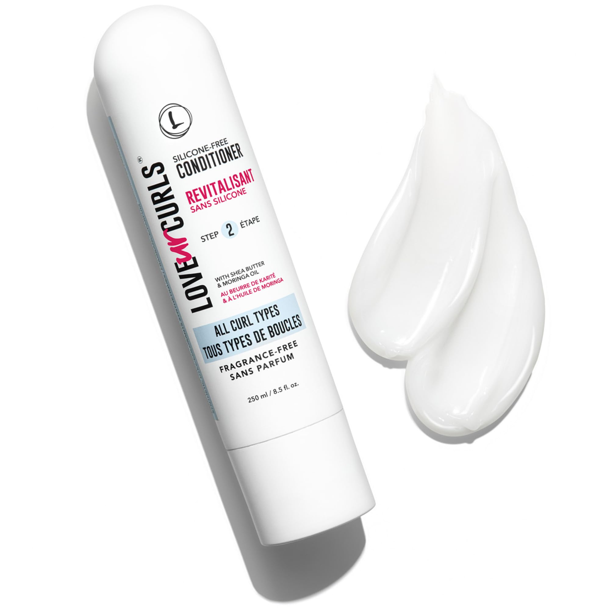 Love Ur Curls fragrance-free conditioner ingredients spotlight with shea butter and moringa oil