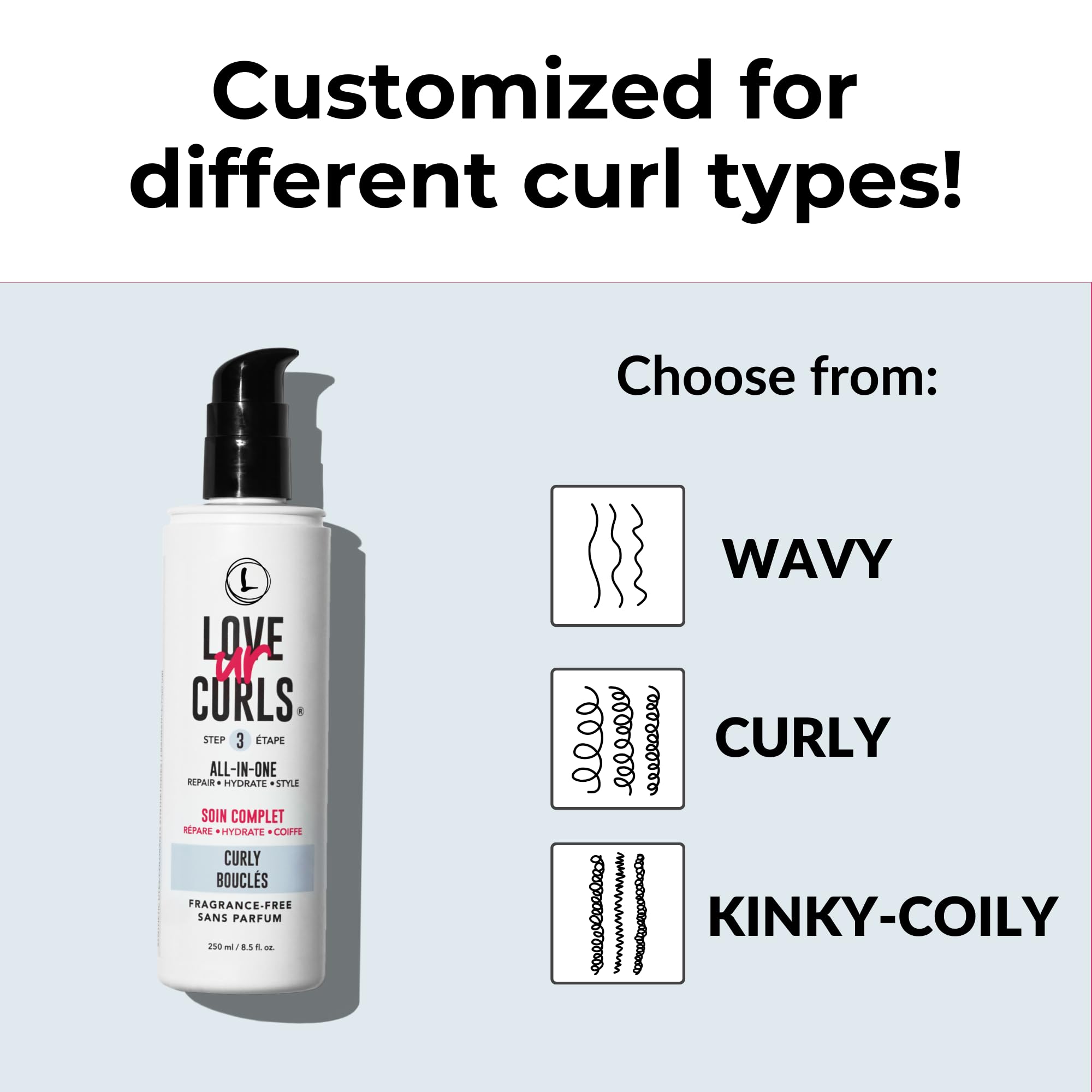 Love Ur Curls defined curls closeup shows soft non-crunch finish