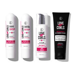 Love Ur Curls Gentle Moisturizing Shampoo bottle for curly hair, cleansing without stripping moisture.