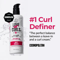 Love Ur Curls natural waves defined and shiny after styling.
