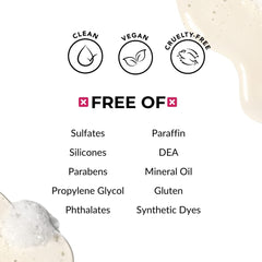Love Ur Curls Shampoo foam-lather demonstrates gentle cleanse without stripping natural oils.