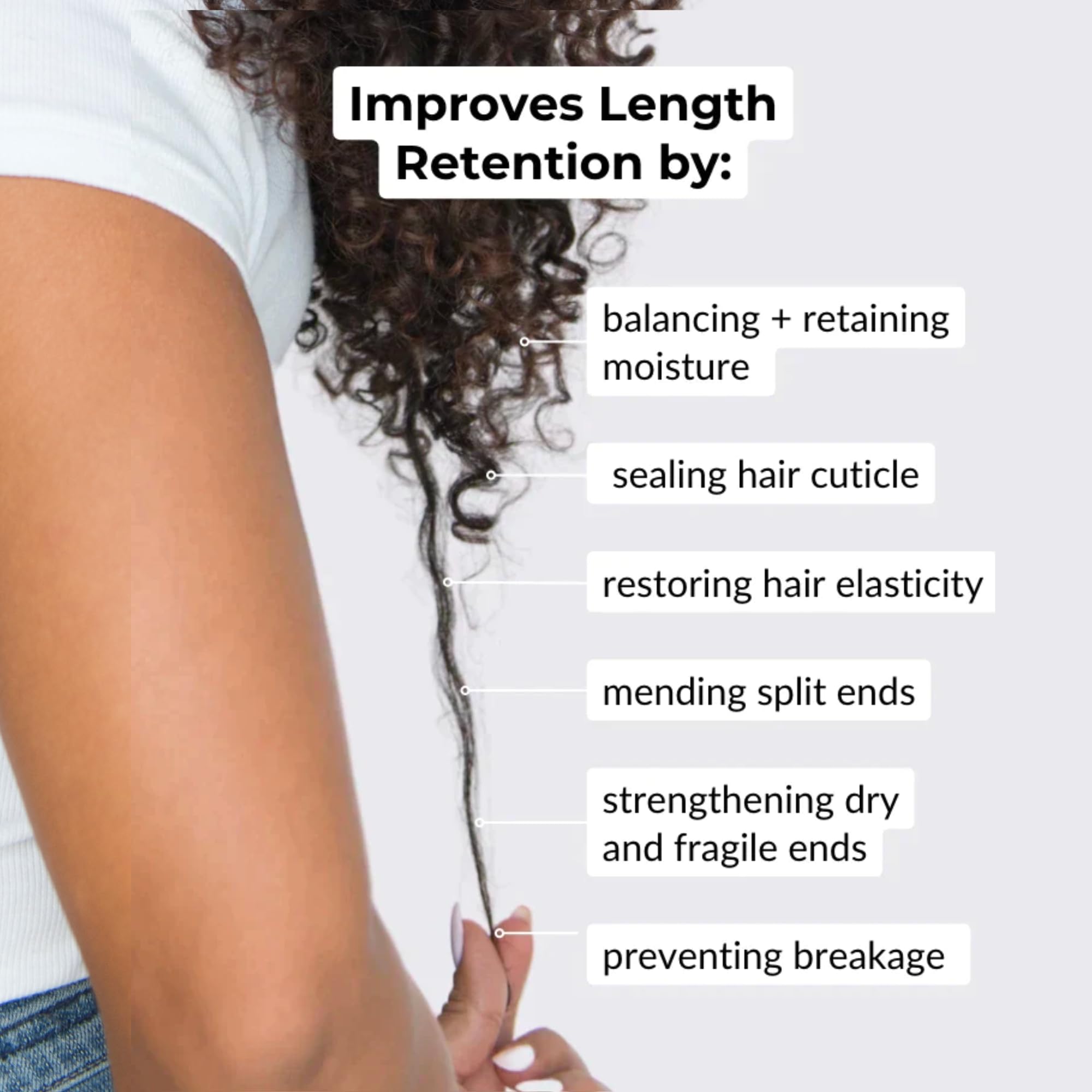 Love Ur Curls Split End Mender for daily use, extending curl longevity and reducing damage.