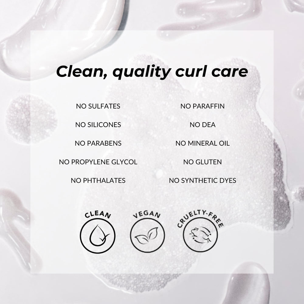 Love Ur Curls Split End Mender packaging close-up highlighting vegan, cruelty-free formulation.