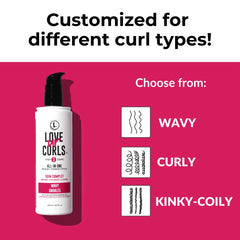 Love Ur Curls Ultra Hydrating Detangling Conditioner tube smooths curls and reduces breakage.