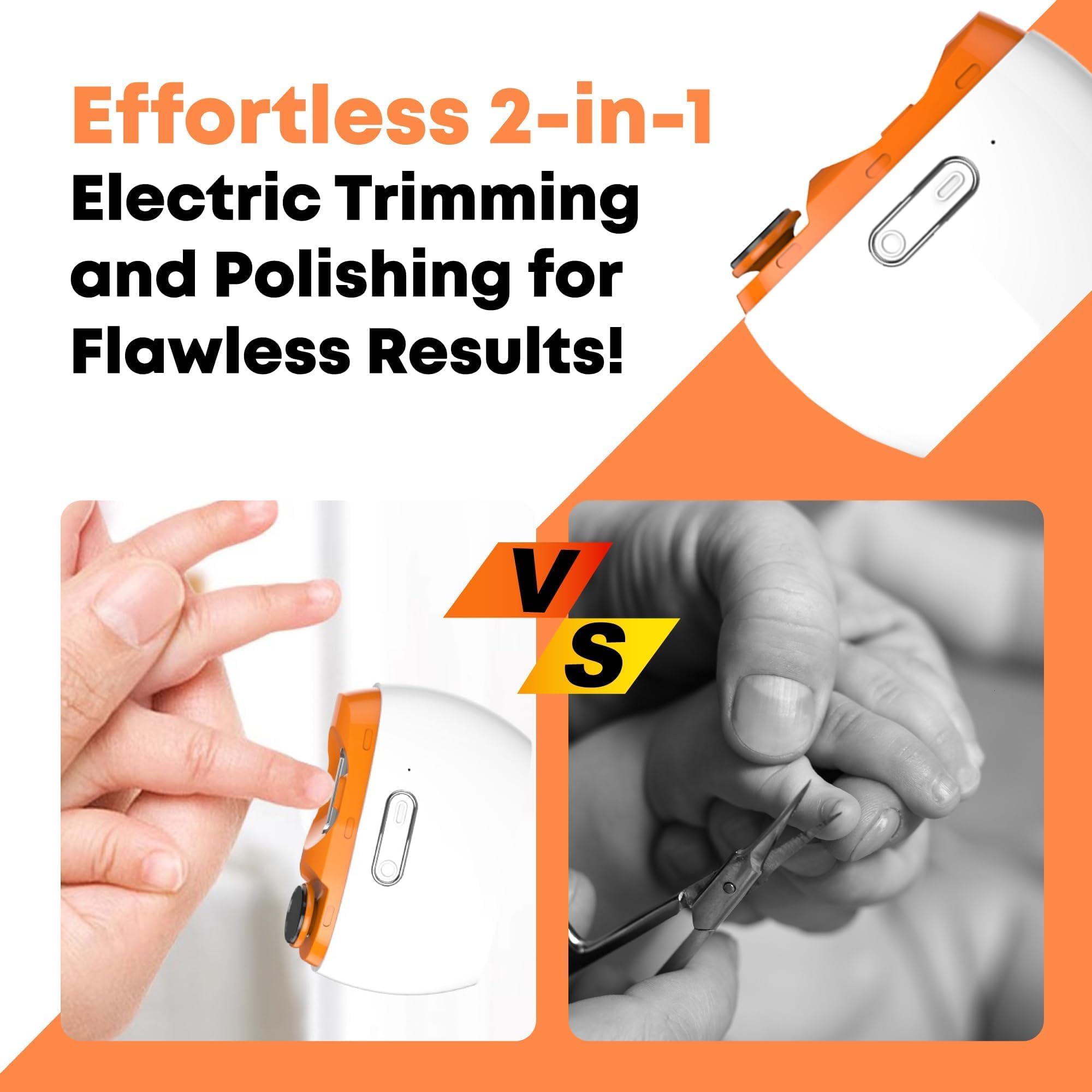 Love You Studio nail clipper dual-button controls for trimming and polishing
