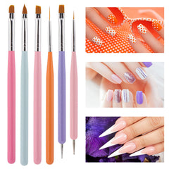 LoveBB dotting pen and liner brushes enable detailed nail art.