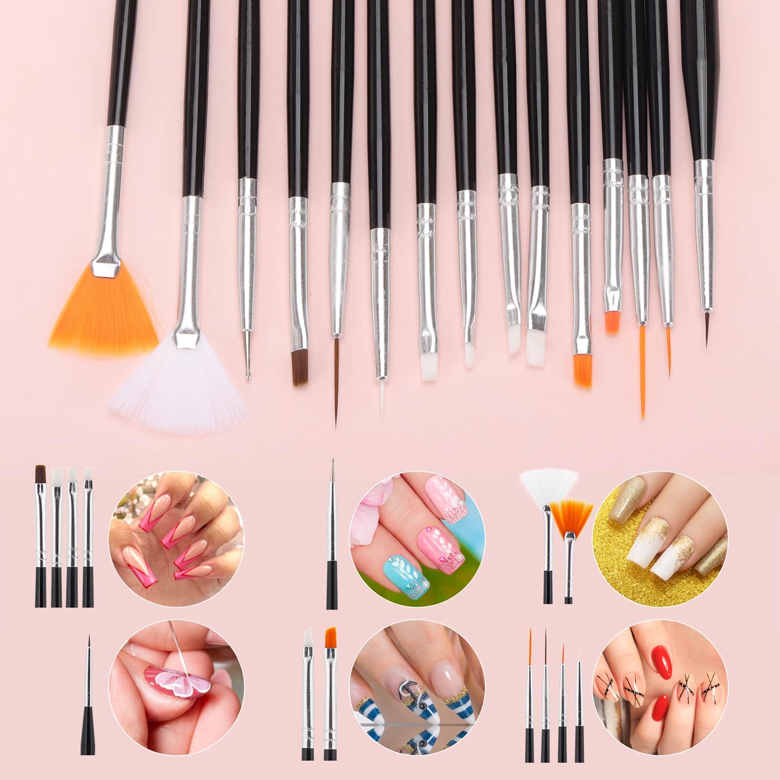 LoveBB extension gel brush supports sculpting and builder gel work.
