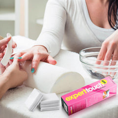 Using LoveBB lint free nail wipes for smooth and gentle polish removal.