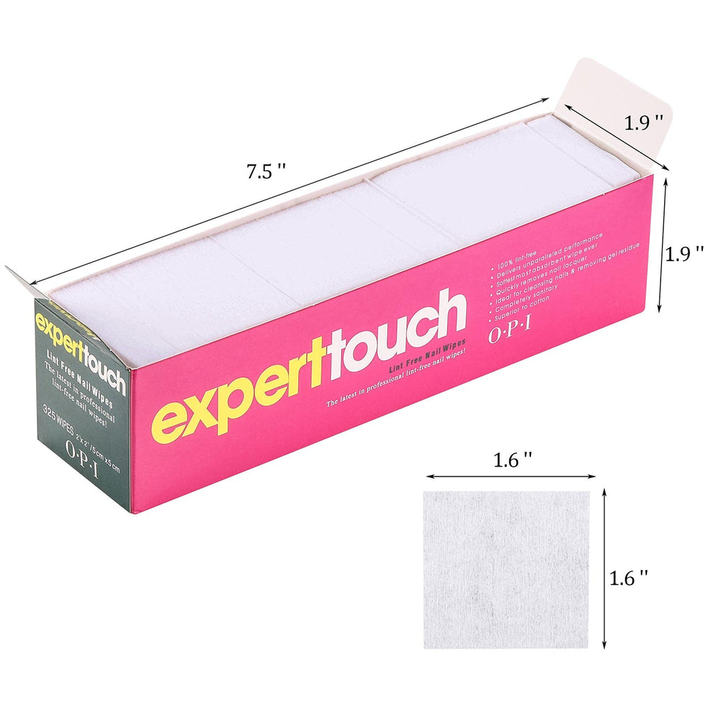 Close-up of LoveBB lint free nail wipes pads for easy application.