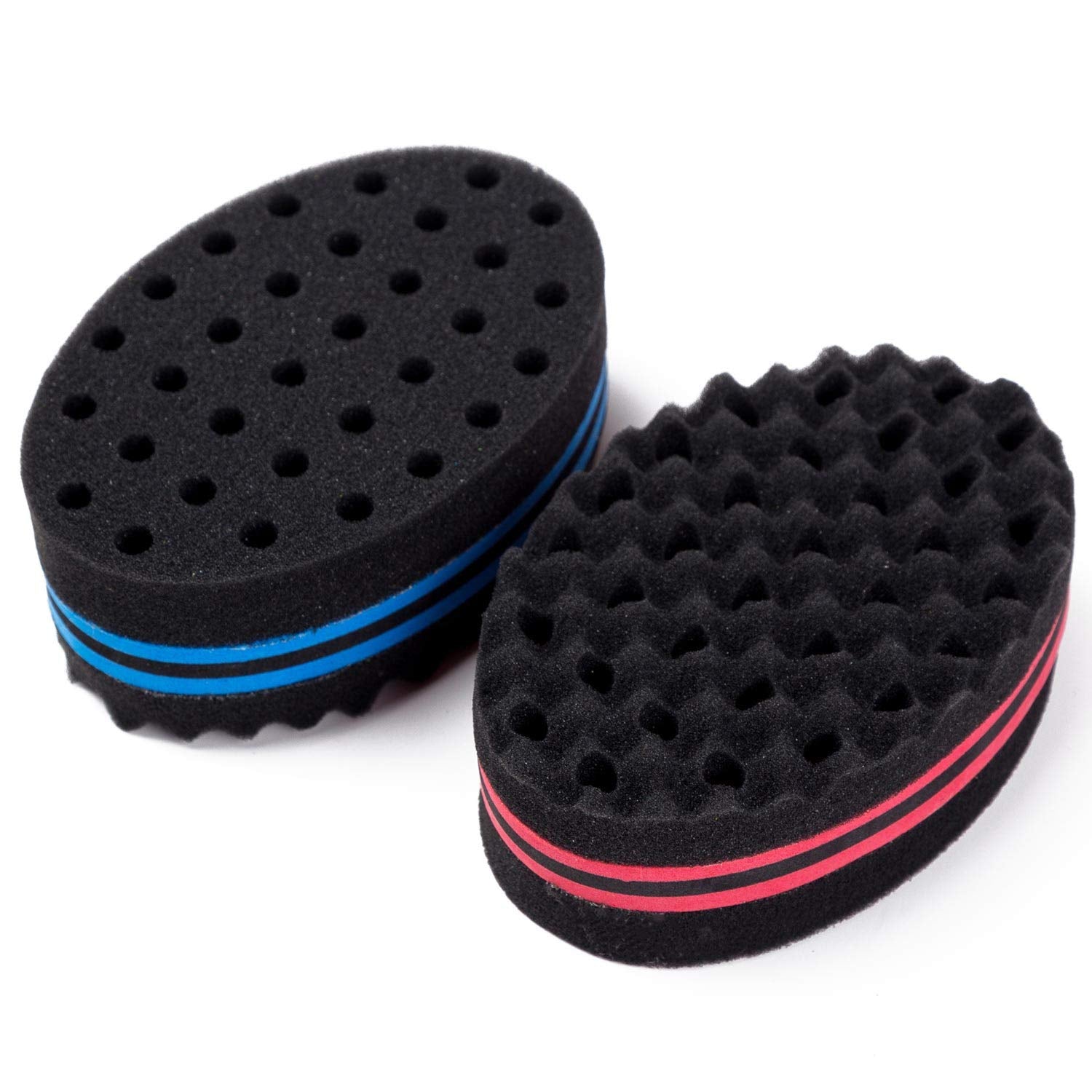 LoveBB small-holes curl sponge side-grip demonstrates ergonomic design for easy styling.