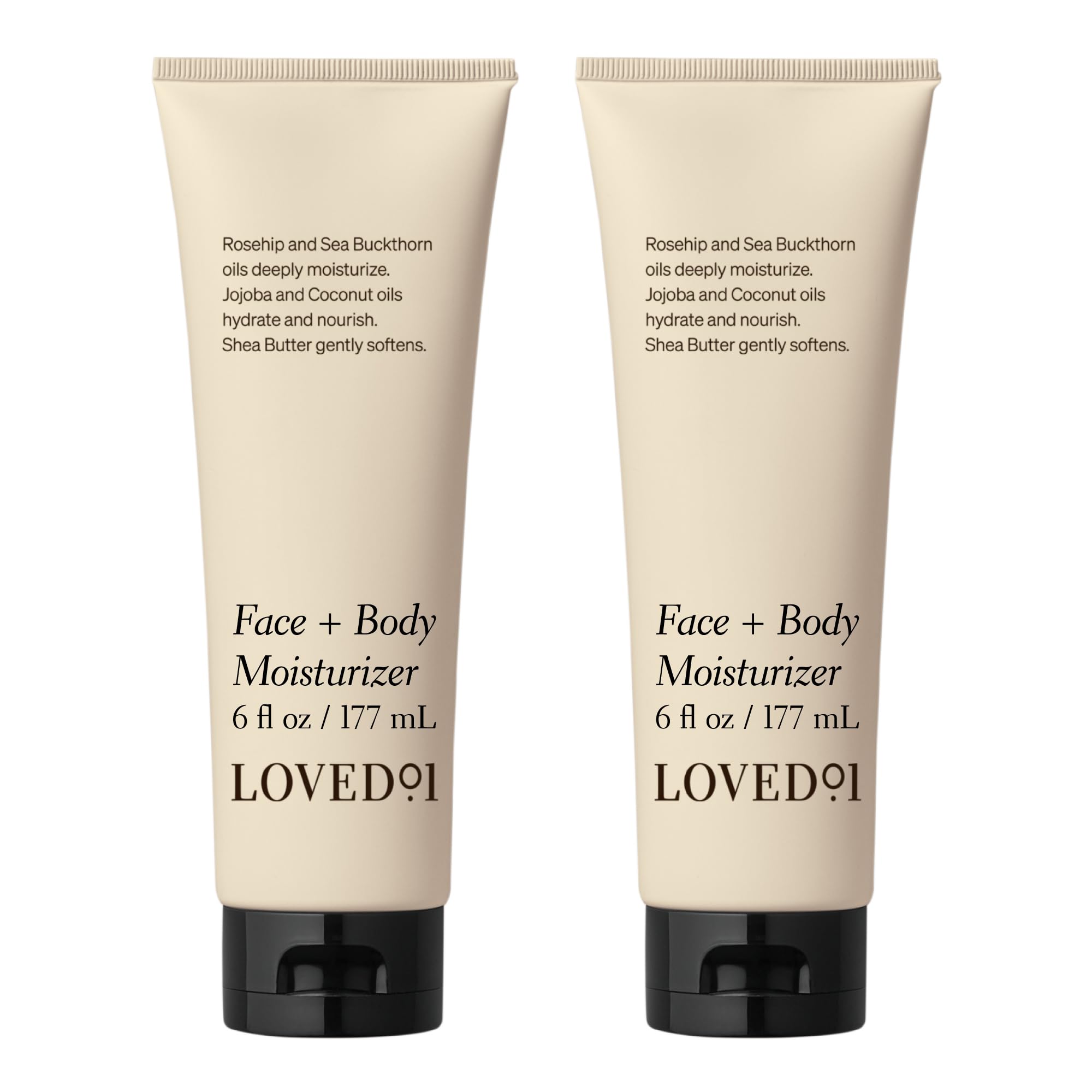 Loved01 fragrance-free moisturizer bottle, showing clean design and fragrance-free focus.