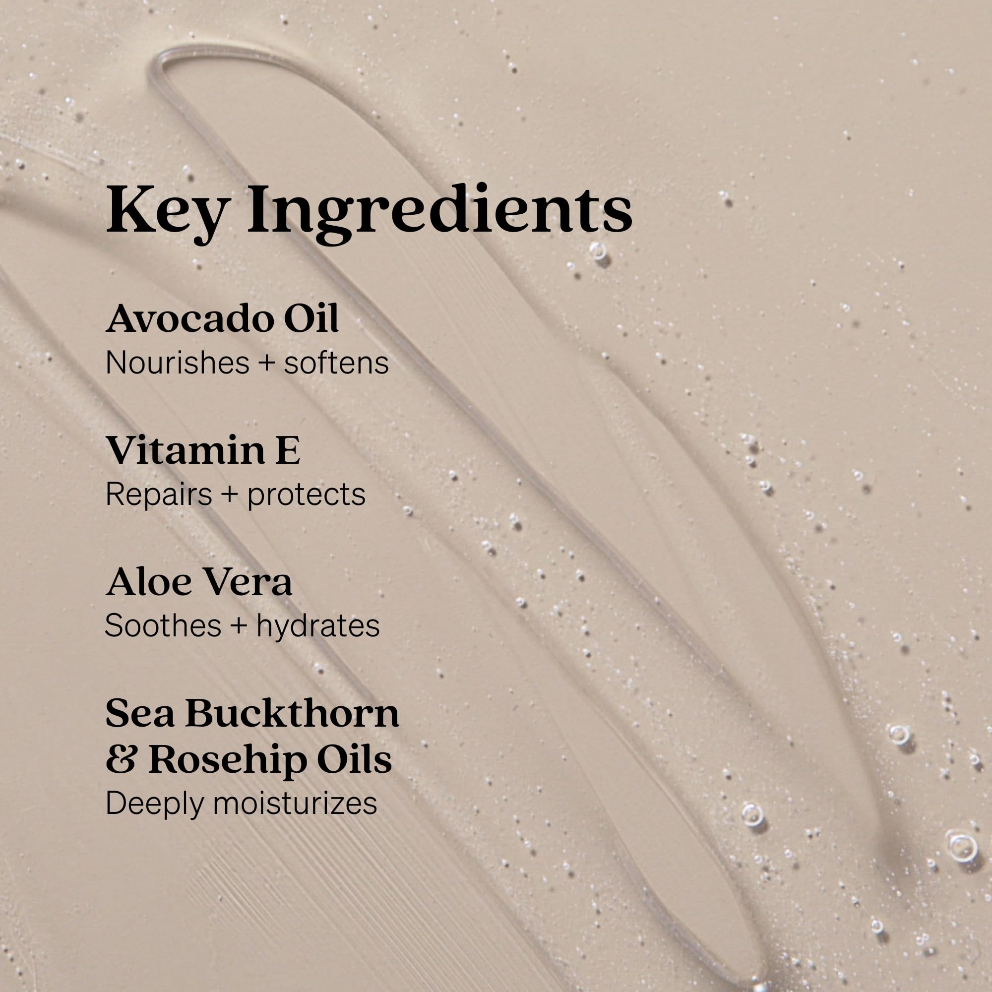 Loved01 hand wash label closeup highlighting nourishing oils and cruelty-free formula