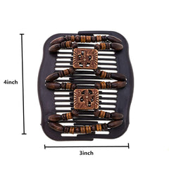LOVEF double-comb clip securing all hair types during easy styling