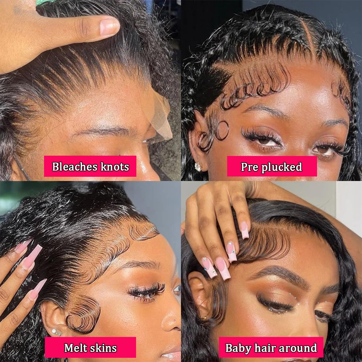 Lovelyworld Deep Wave Wig cap construction for secure fit.