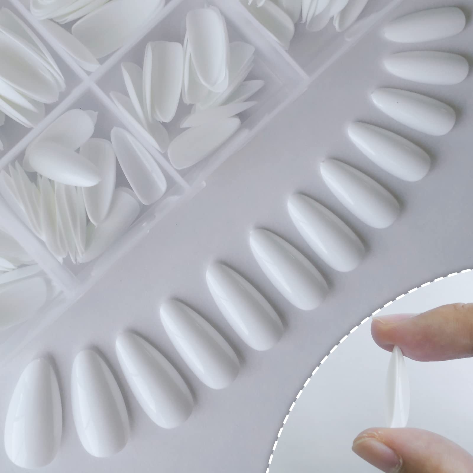 LoveOurHome 12 sizes ensure a snug fit for most nail beds.