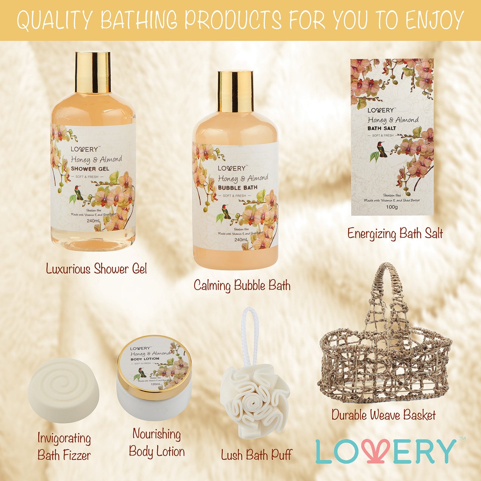 LOVERY bath salt 100g for a soothing, relaxing soak