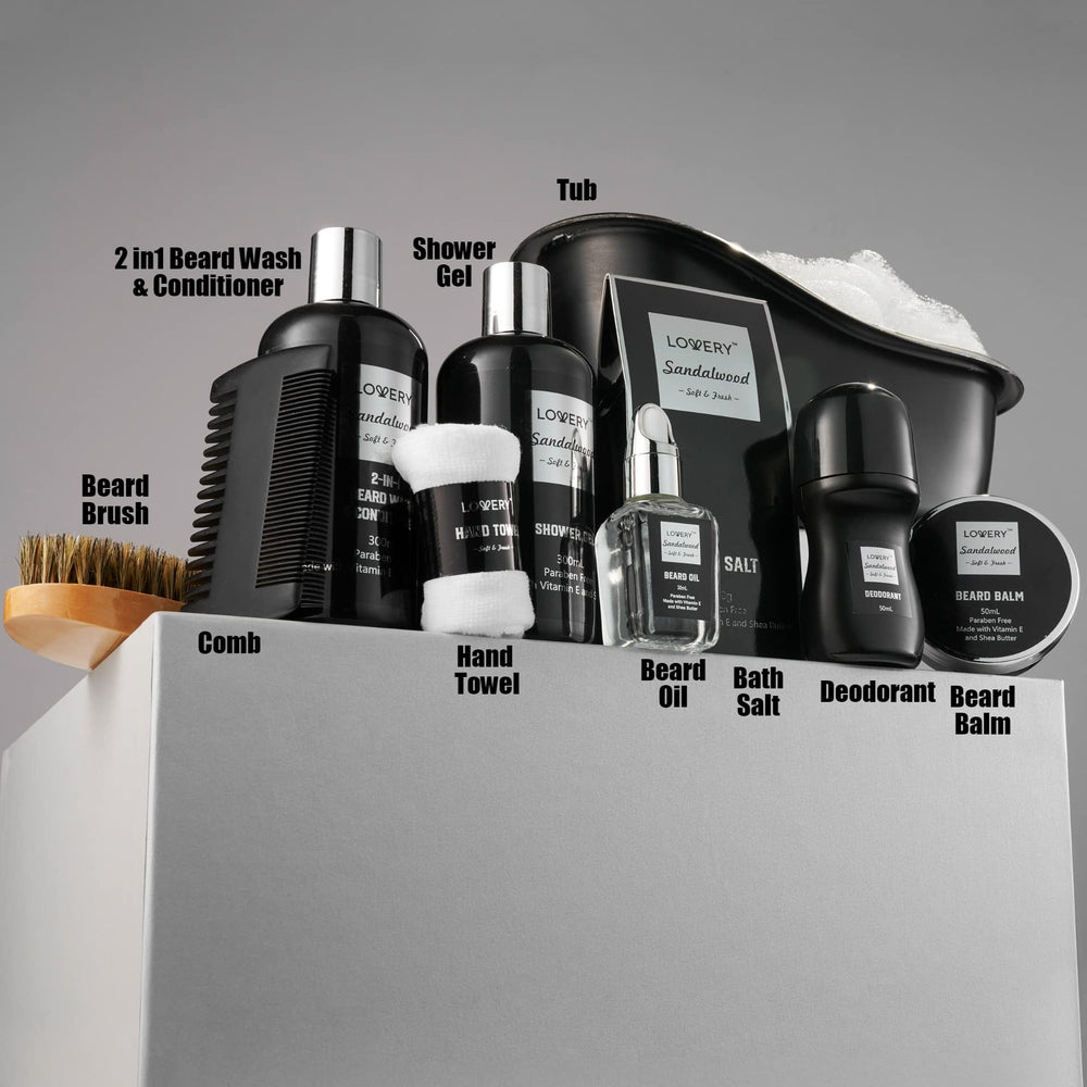 LOVERY beard wash and conditioner bottle for clean beard and skin