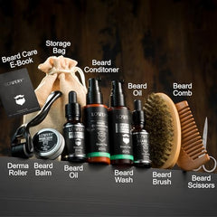 Lovery beard wash bottle for cleansing and conditioning.