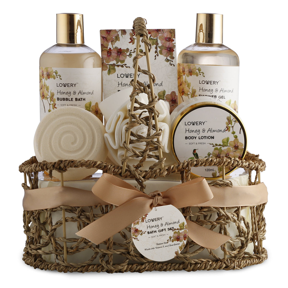 LOVERY Christmas gift basket packaging ready for gifting with elegant presentation