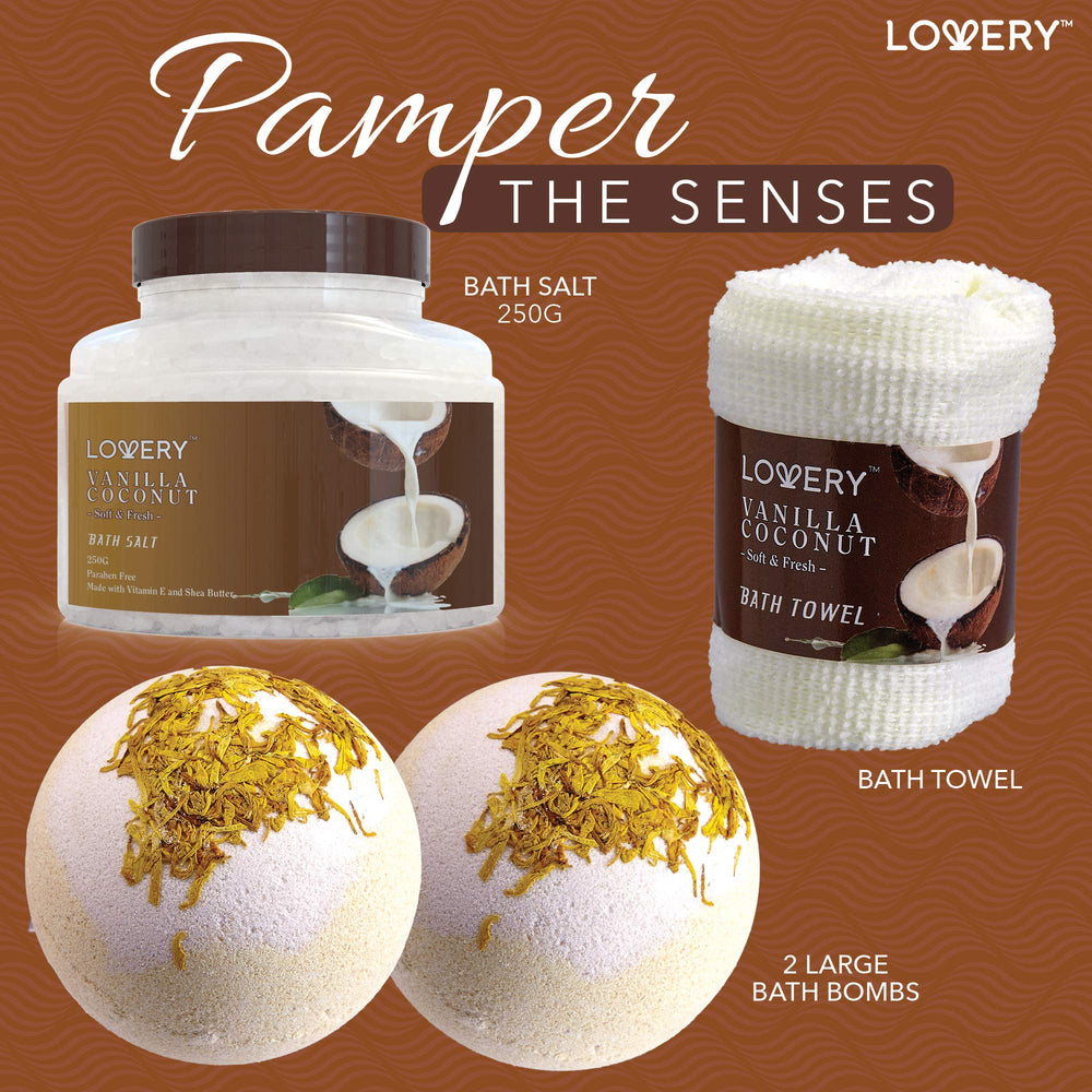 LOVERY coconut oil nourishing skin close-up