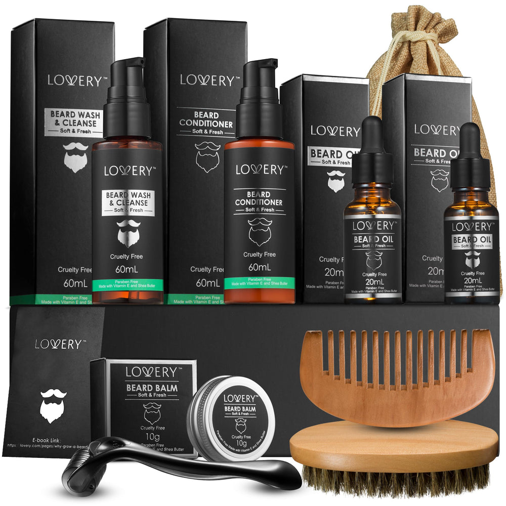 Lovery gift box beard kit for premium grooming gifts.