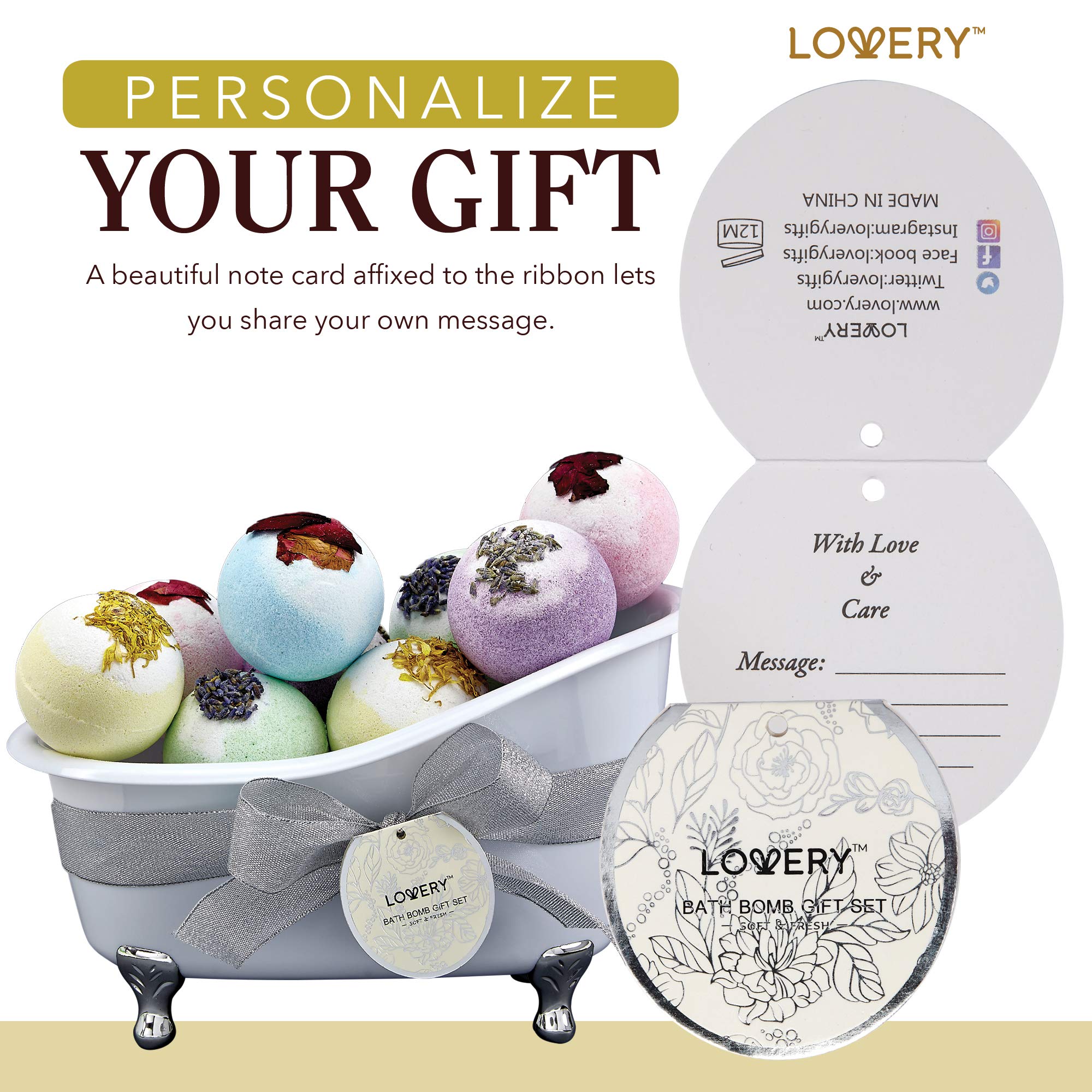 LOVERY gift note card included for a personalized holiday gift