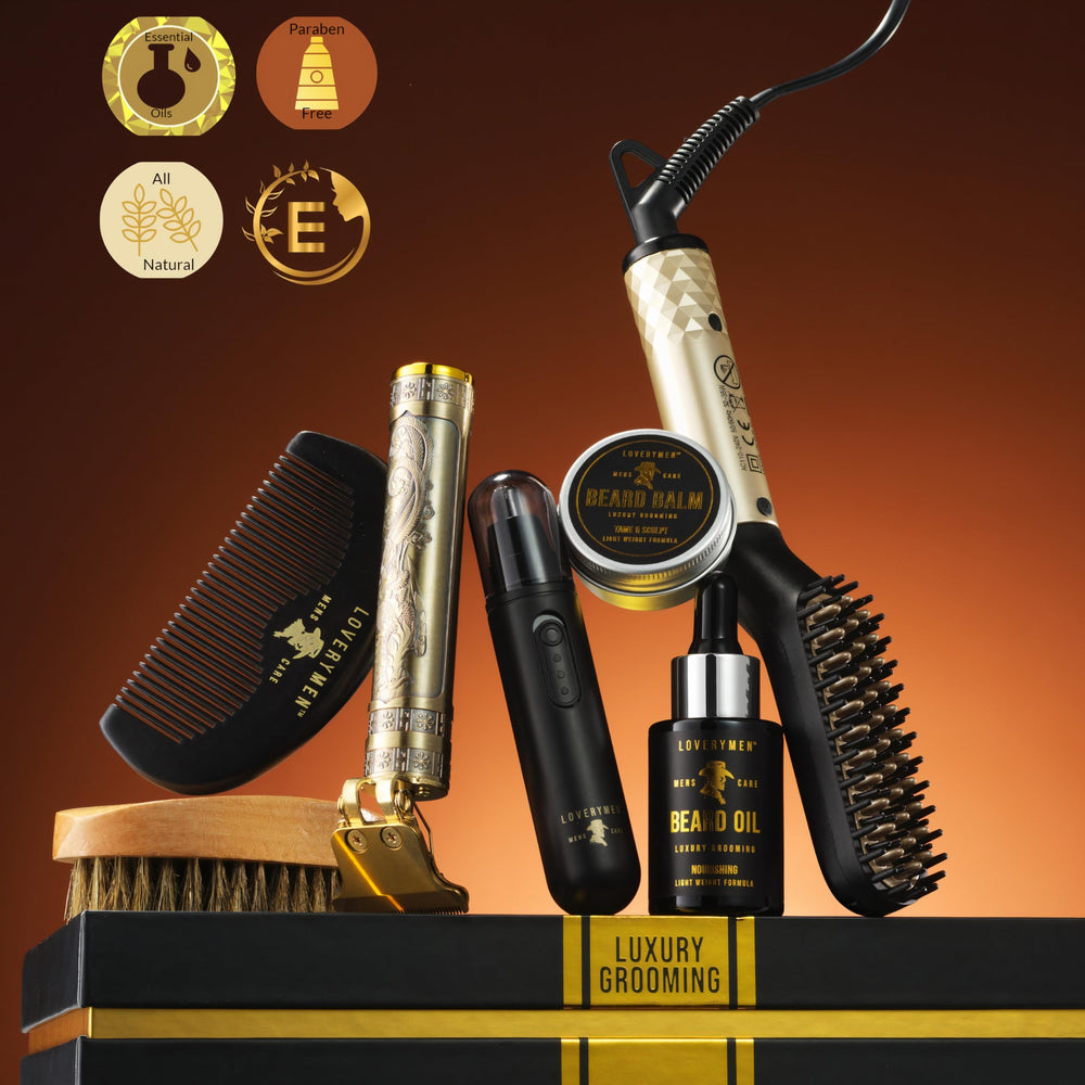 LOVERY hair-straightener-brush: smooths stray hairs for a refined style