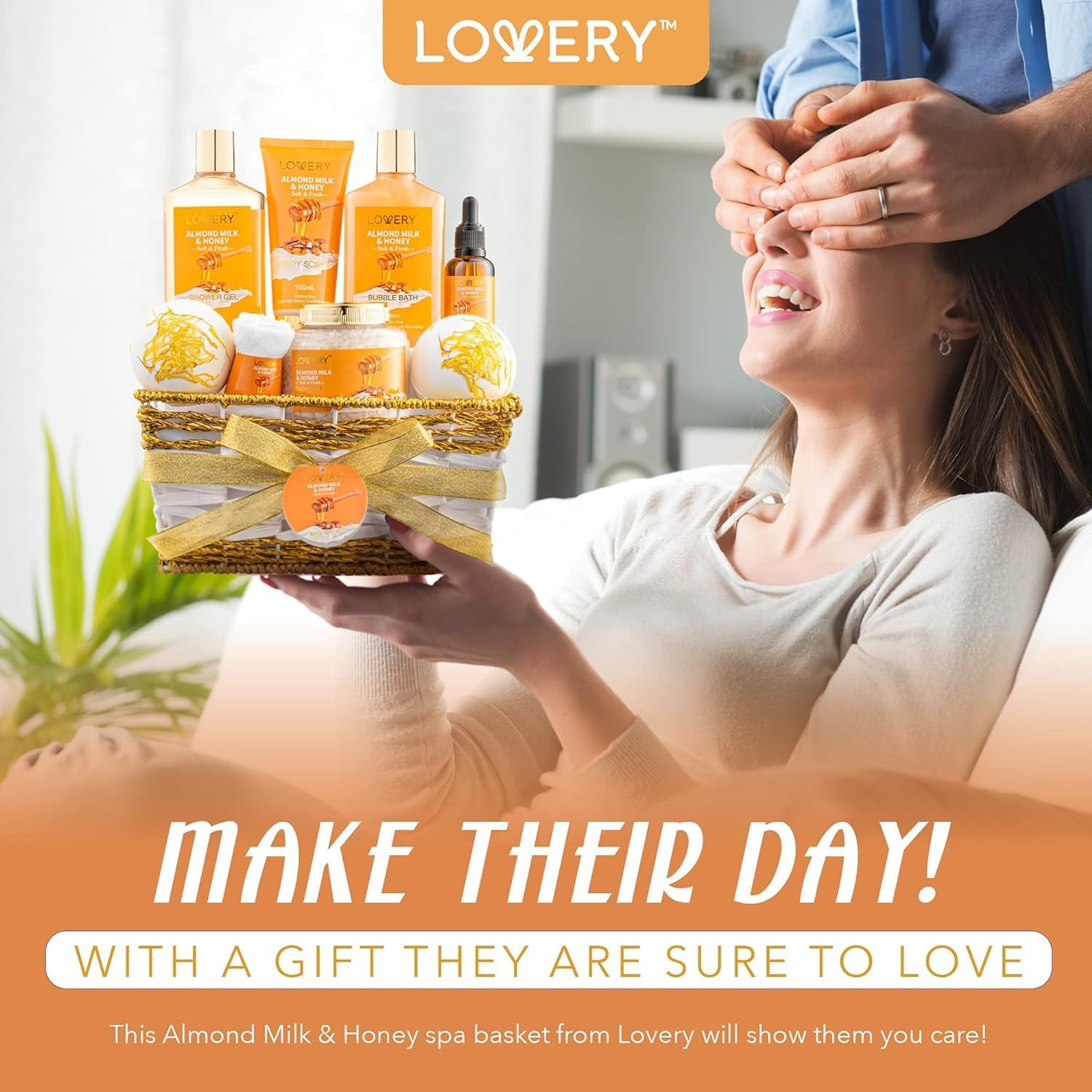 LOVERY gift basket with towel presents a ready-to-gift pampering experience.