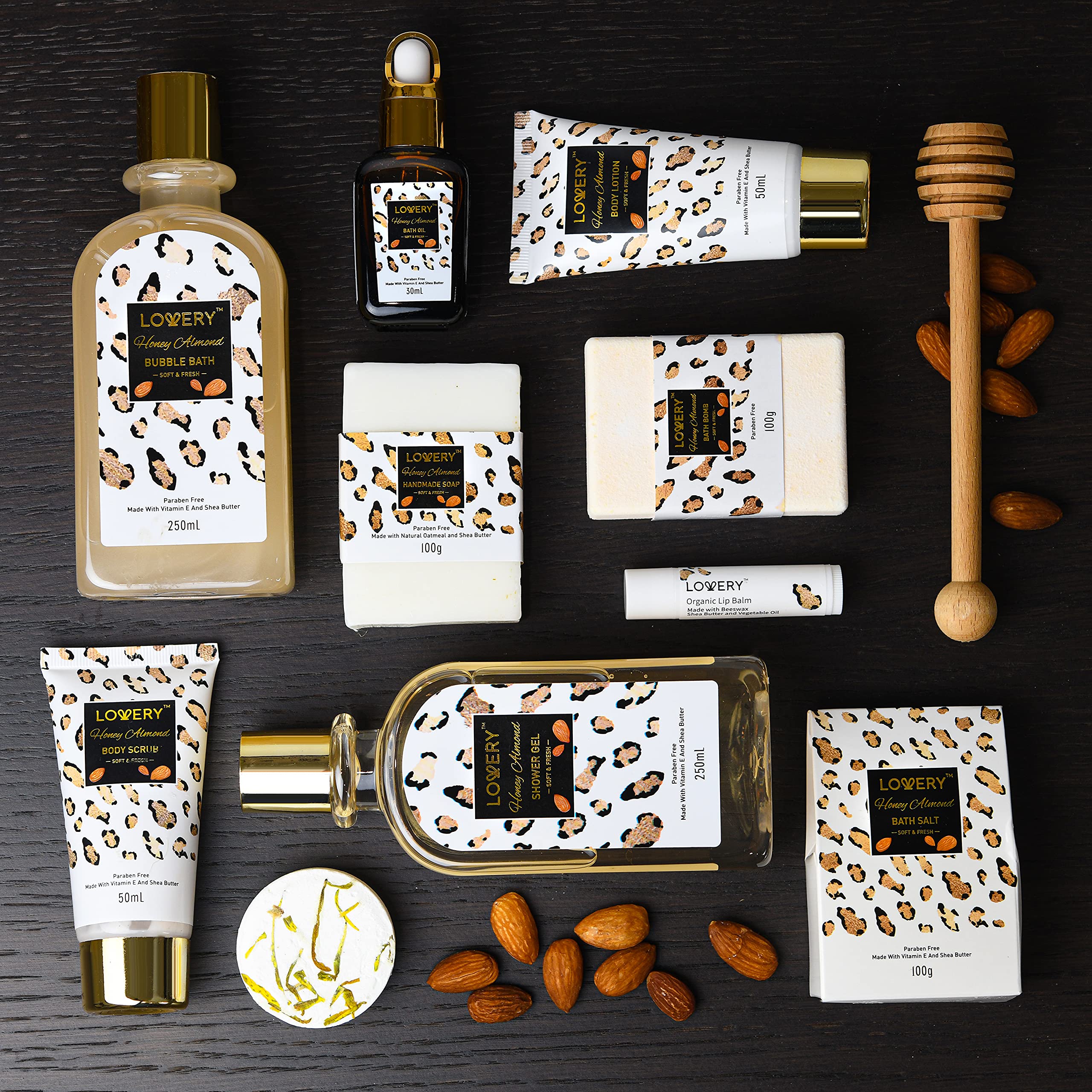 LOVERY leopard-print basket showcases premium packaging ideal for gifting.