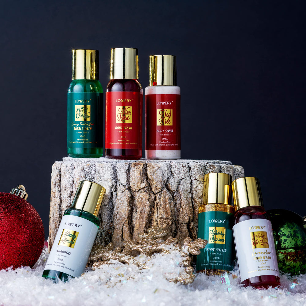 LOVERY lip balm, shampoo and shower steamer showcased for daily pampering