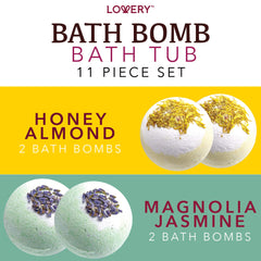 LOVERY ten bath bombs in varied colors ideal for a relaxing spa moment