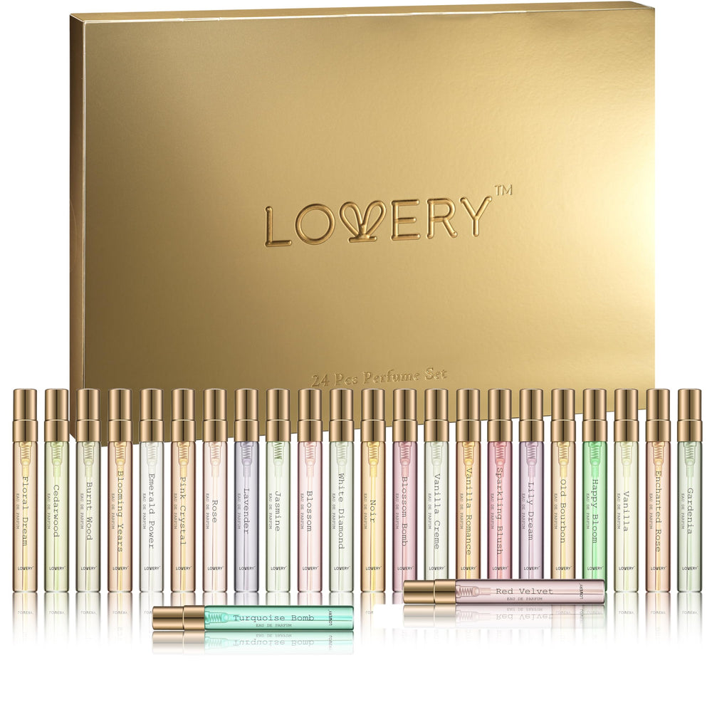 Lovery Travel Size Perfumes Set for on-the-go fragrance.