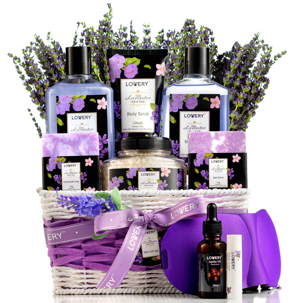 LOVERY womens christmas gift basket ready-for-gift spa set for holiday pampering