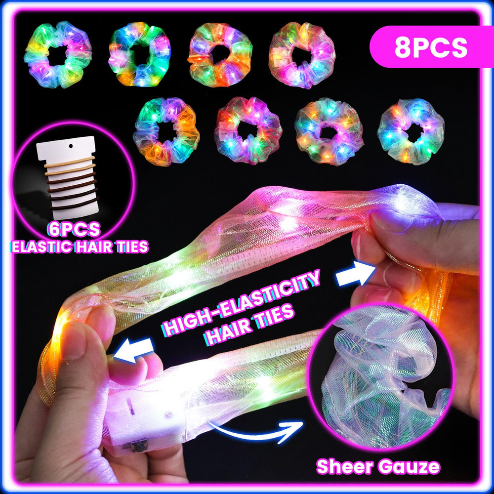 LovesTown LED scrunchie ideal for parties, raves, and festive occasions.