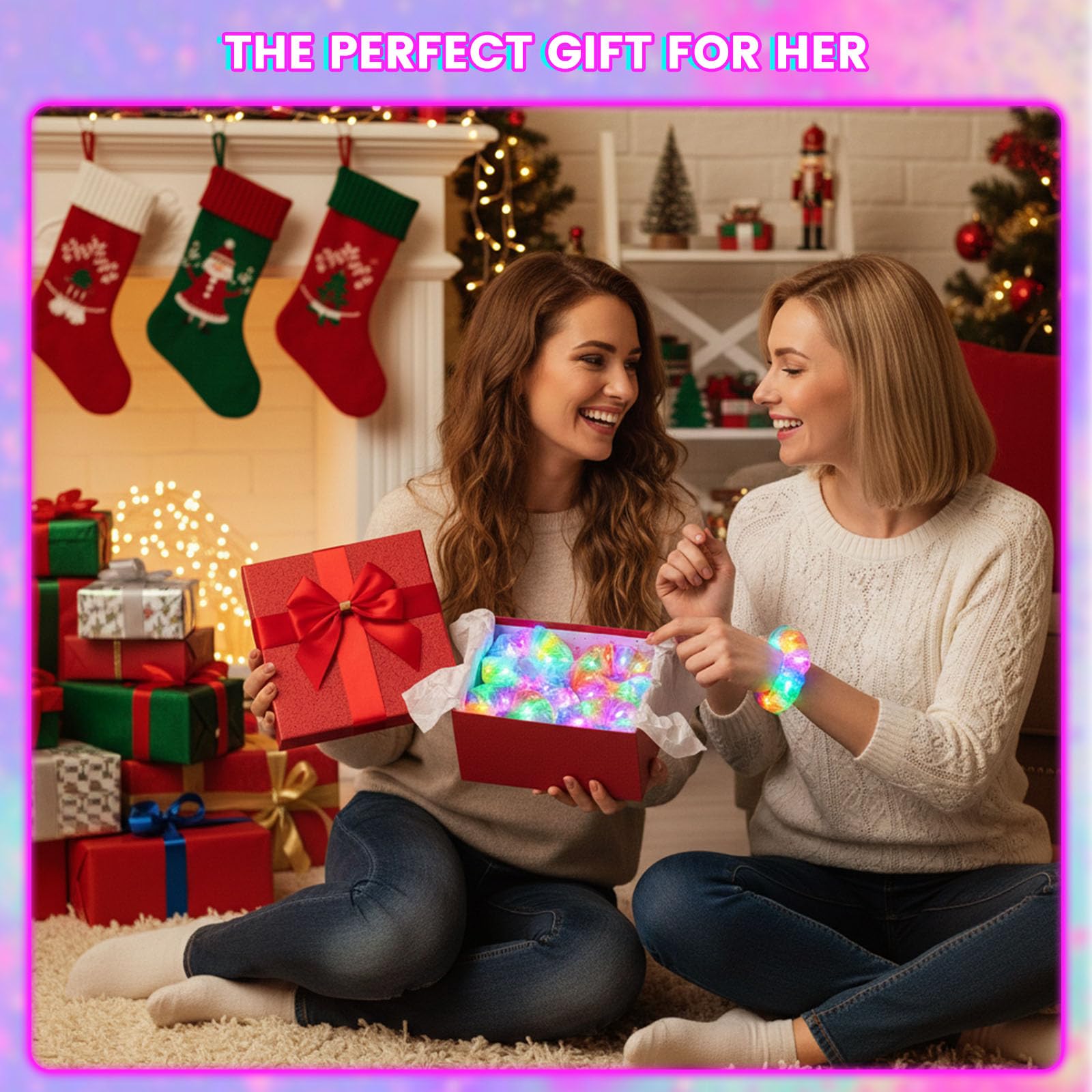 LovesTown 8-piece LED scrunchies set ready for mix-and-match
