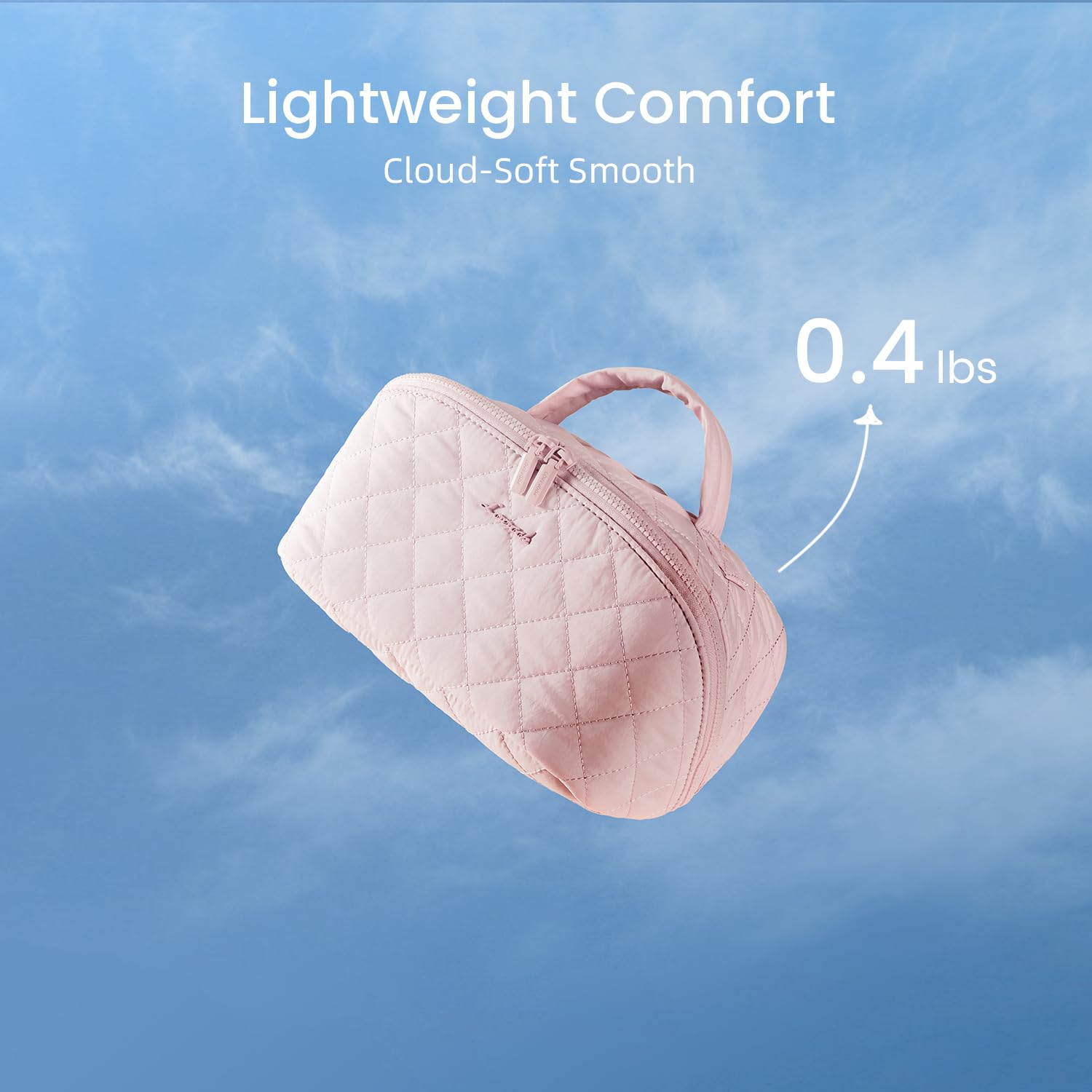 LOVEVOOK large-capacity-compartments highlights wide interior fit for skincare and palettes.