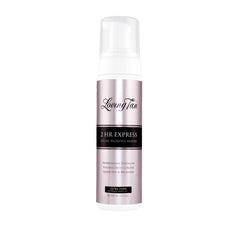 Loving Tan 2 HR Express Mousse Ultra Dark bottle shows instant color for quick confidence.
