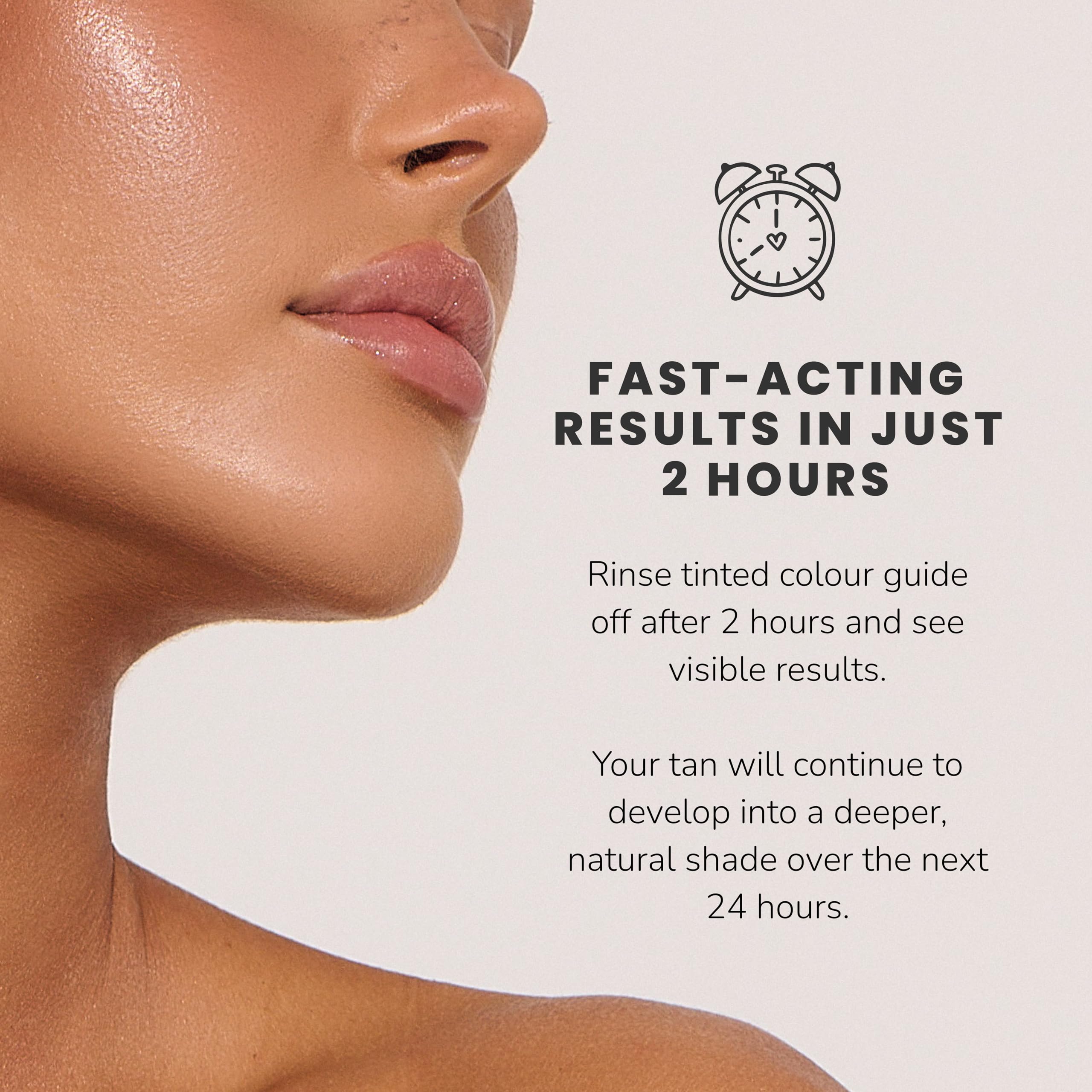 Loving Tan product box highlighting dermatologist-tested and vegan/cruelty-free labels.