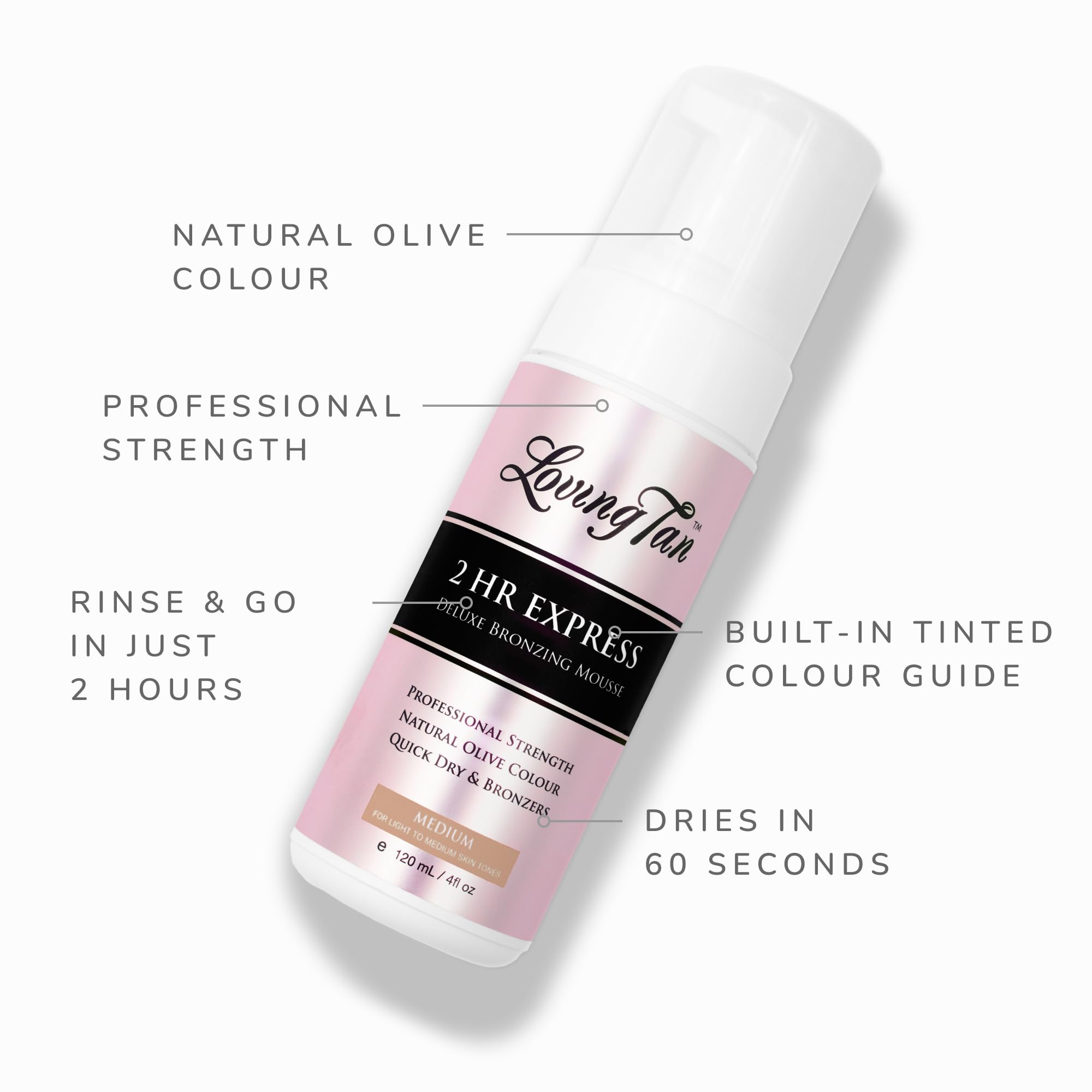 Loving Tan 2 HR Express mousse application mitt for mess-free blending.