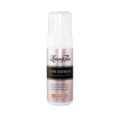 Loving Tan 2 HR Express mousse bottle delivers a natural tan.