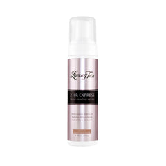 Loving Tan 2 HR Express bottle closeup shows fast drying formula for mess-free tanning
