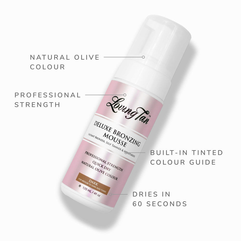 Loving Tan Deluxe arm swatch demonstrates a natural bronze shade.