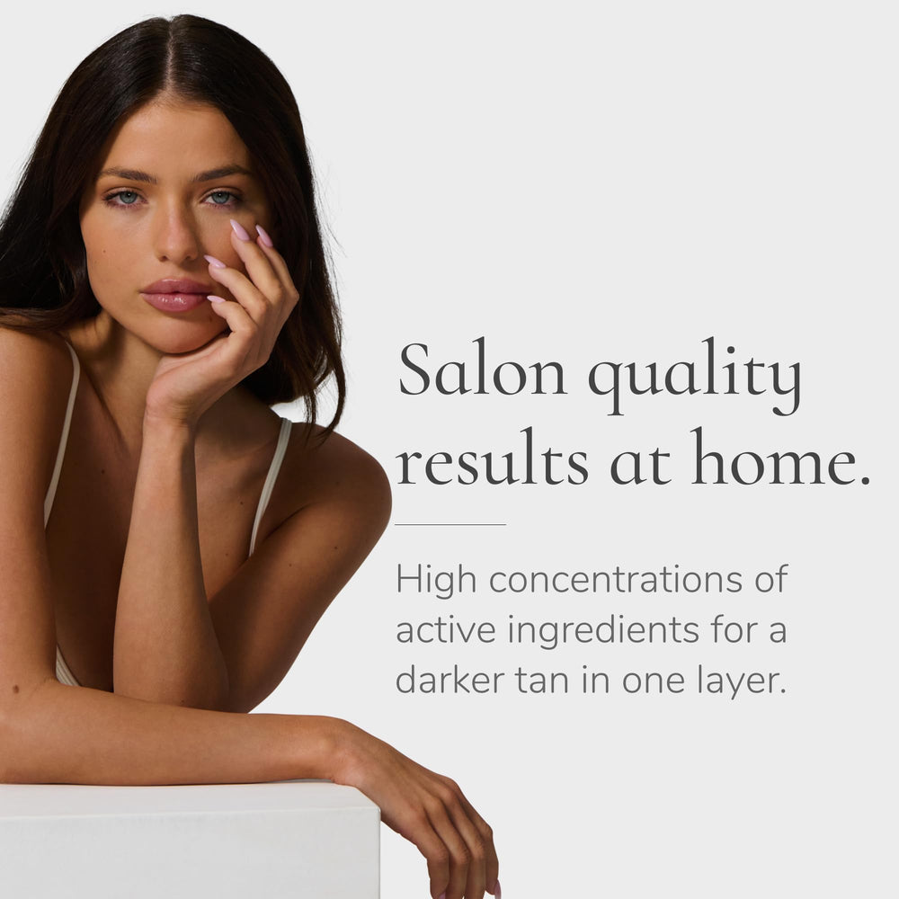 Loving Tan Deluxe Face Self Tanner in-use on the face for even coverage.