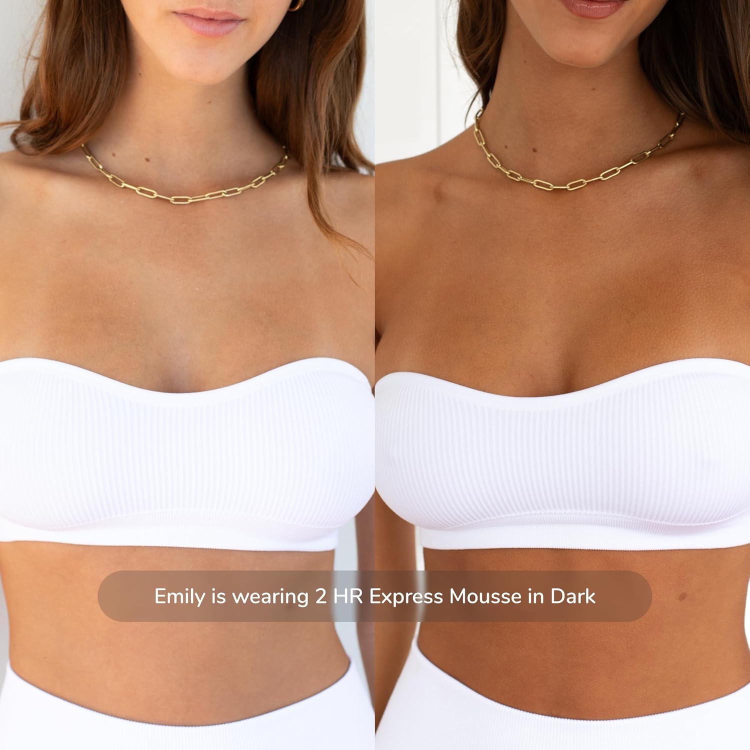 Loving Tan mousse dries in 60 seconds, reducing wait time before dressing.