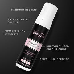 Loving Tan Platinum mousse dries in 60 seconds for quick routine
