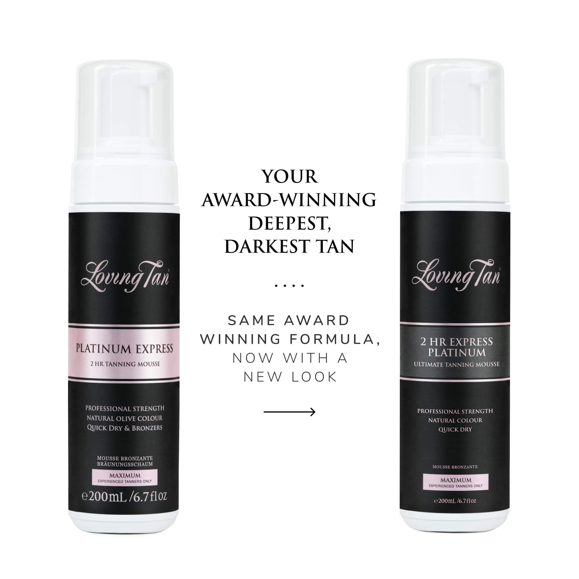 Loving Tan Platinum 2 HR Express mousse application mitt for even, mess-free self-tanning results.