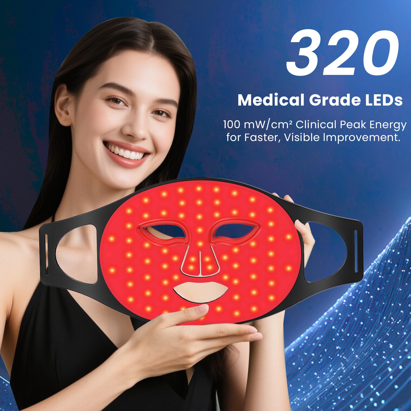 Lovsheme red blue mode targets firming and glow on the skin