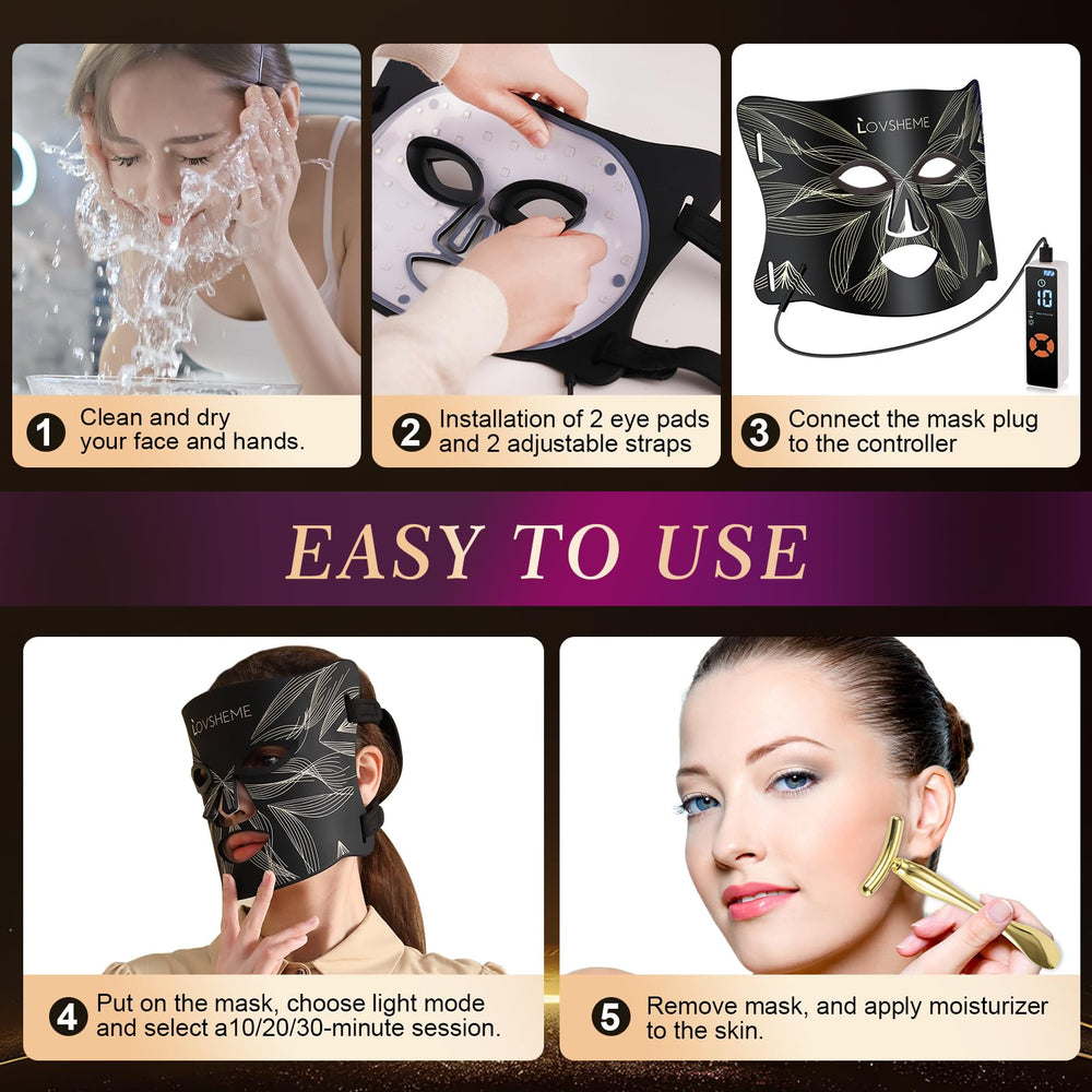 Lovsheme three-modes LED mask offering varied therapy options.