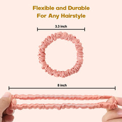 LOVUITEN silk scrunchies no-dent design minimizes creases after wear.