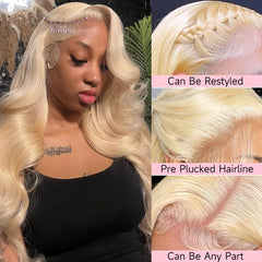 Loyom 613 lace-front wig front view shows seamless hairline and fullness.